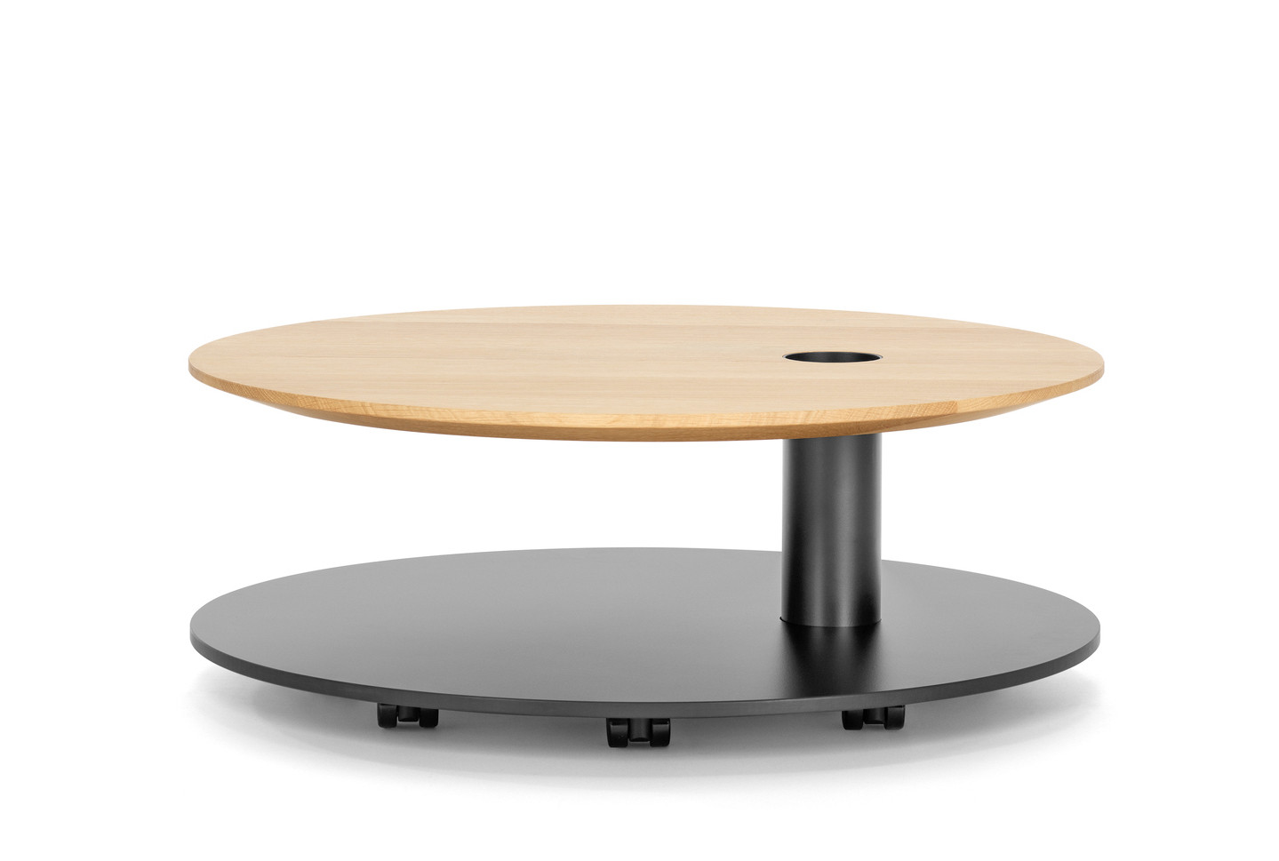 Girsberger-Tala-Low-Beistelltisch-Stilvolle-Ablageflache-auf-zwei-Ebenen-mit-praktischer-Stifthalterung