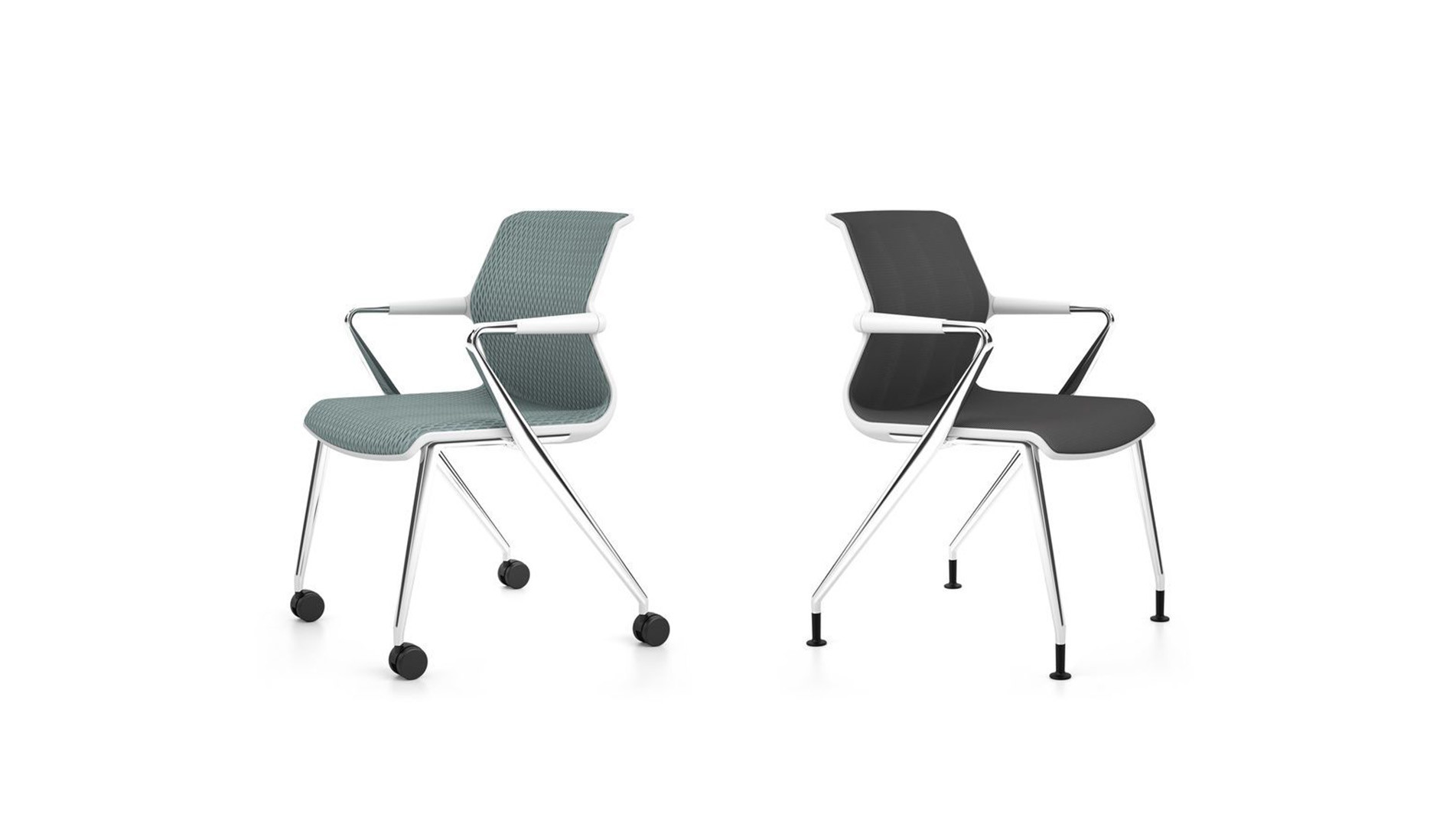 Vitra-Unix-Chair-mit-Vierbein-Untergestell-mit-Gleitern
