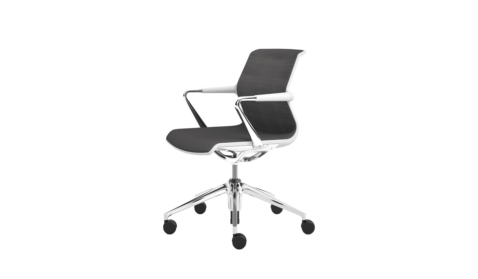 Vitra Unix Chair mit Fünfstern-Untergestell höhenverstellbar und drehbar für moderne Arbeitsplätze Vitra-Unix-Chair-mit-Funfstern-Untergestell