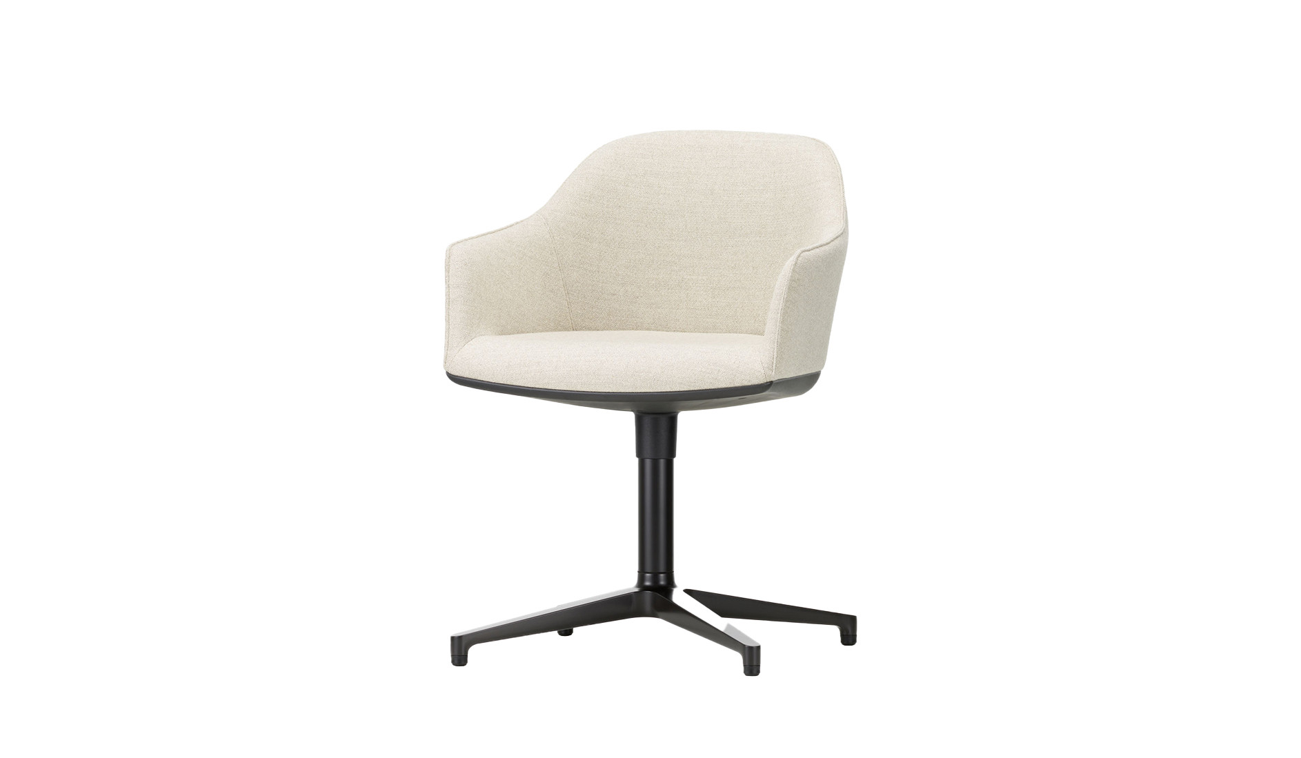 Vitra Softshell Chair mit Vierstern-Untergestell, drehbar mit Tiefenfederung für Konferenzräume Vitra-Softshell-Chair-Vierstern-Untergestell