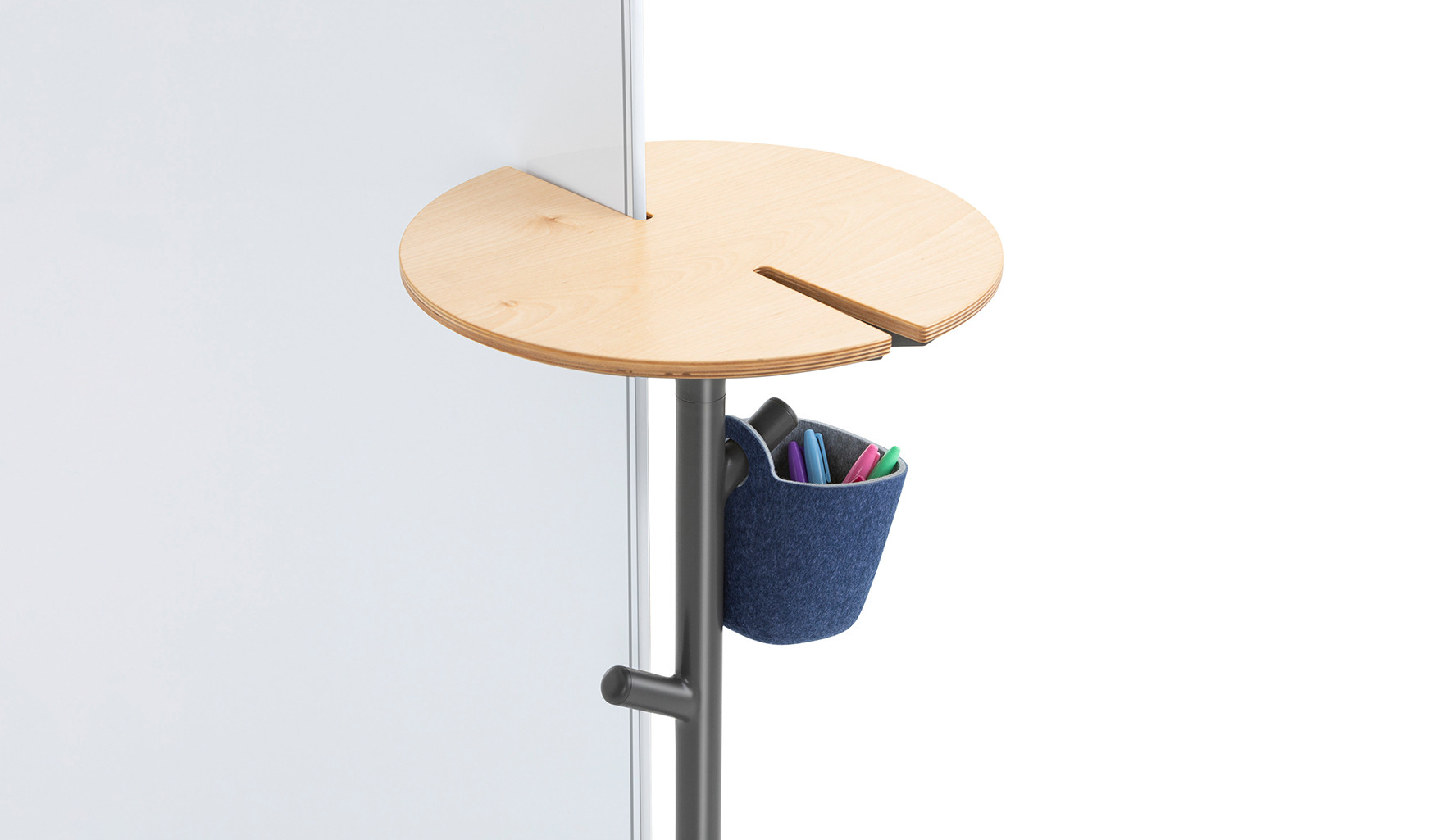 Steelcase-Flex-Pult-fur-die-Befestigung-von-Flex-Whiteboards-und-Screens-mit-praktischer-Ablageflache