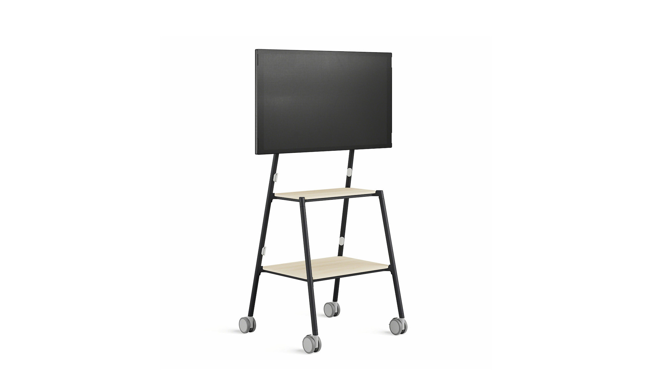 Steelcase-Flex-Media-Wagen-mit-Rollen-und-Kabelmanagement-fur-Displays-bis-65-Zoll-in-Meetingraumen