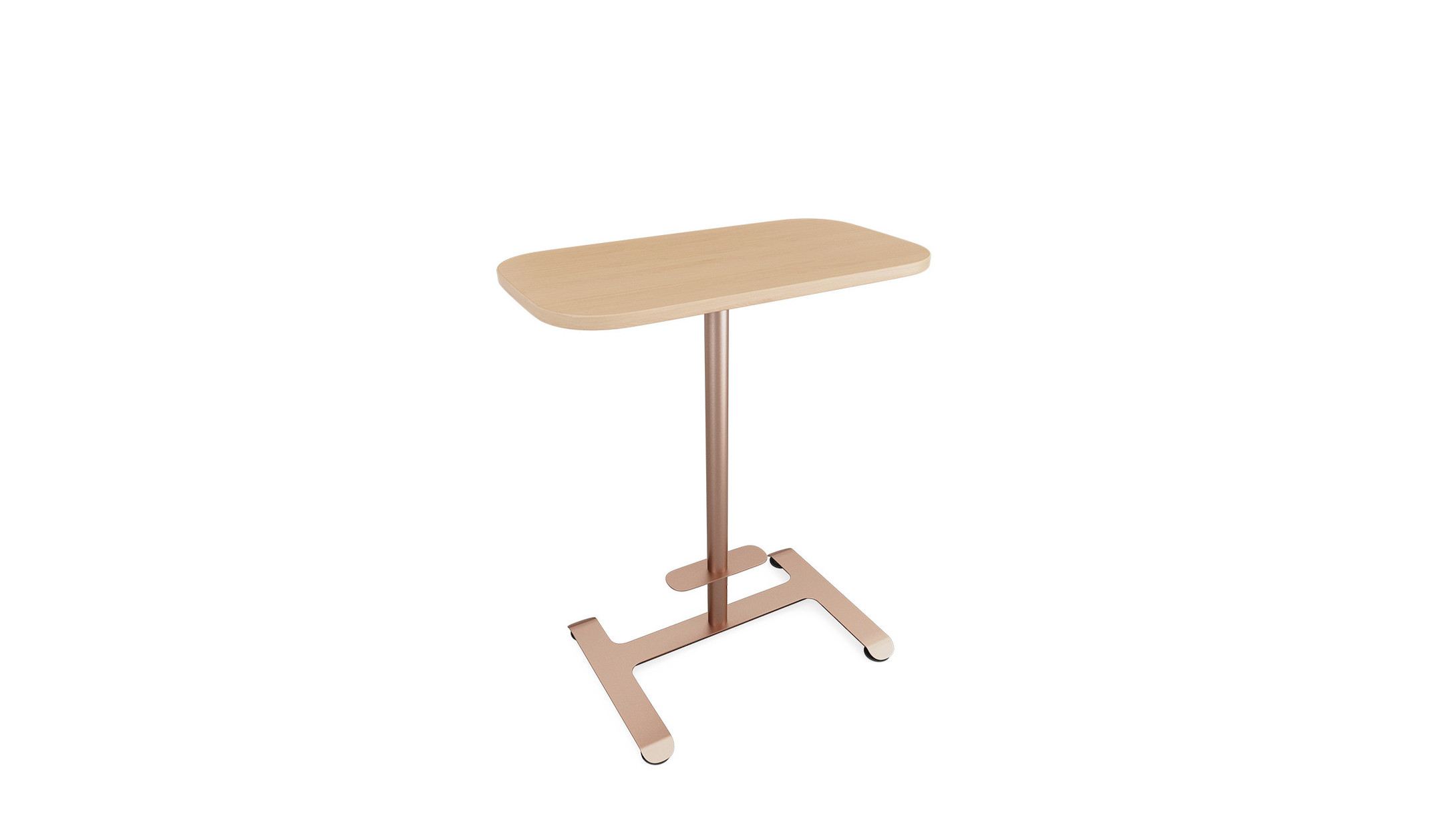 Steelcase Flex rechteckiger Einzeltisch in Stehhöhe mit Fußstütze für agile Teams Steelcase-Flex-rechteckiger-Einzeltisch-in-Stehhohe