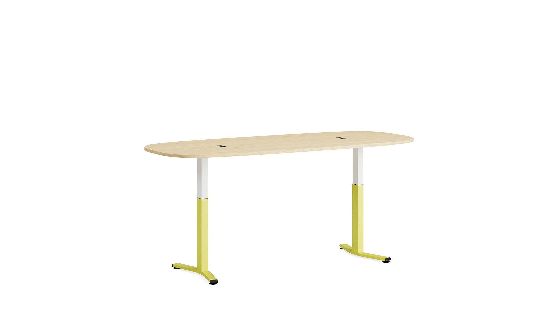 Steelcase Migration SE höhenverstellbarer Besprechungstisch mit Power Island Steelcase-Migration-SE-hohenverstellbarer-Besprechungstisch-mit-T-Fuss