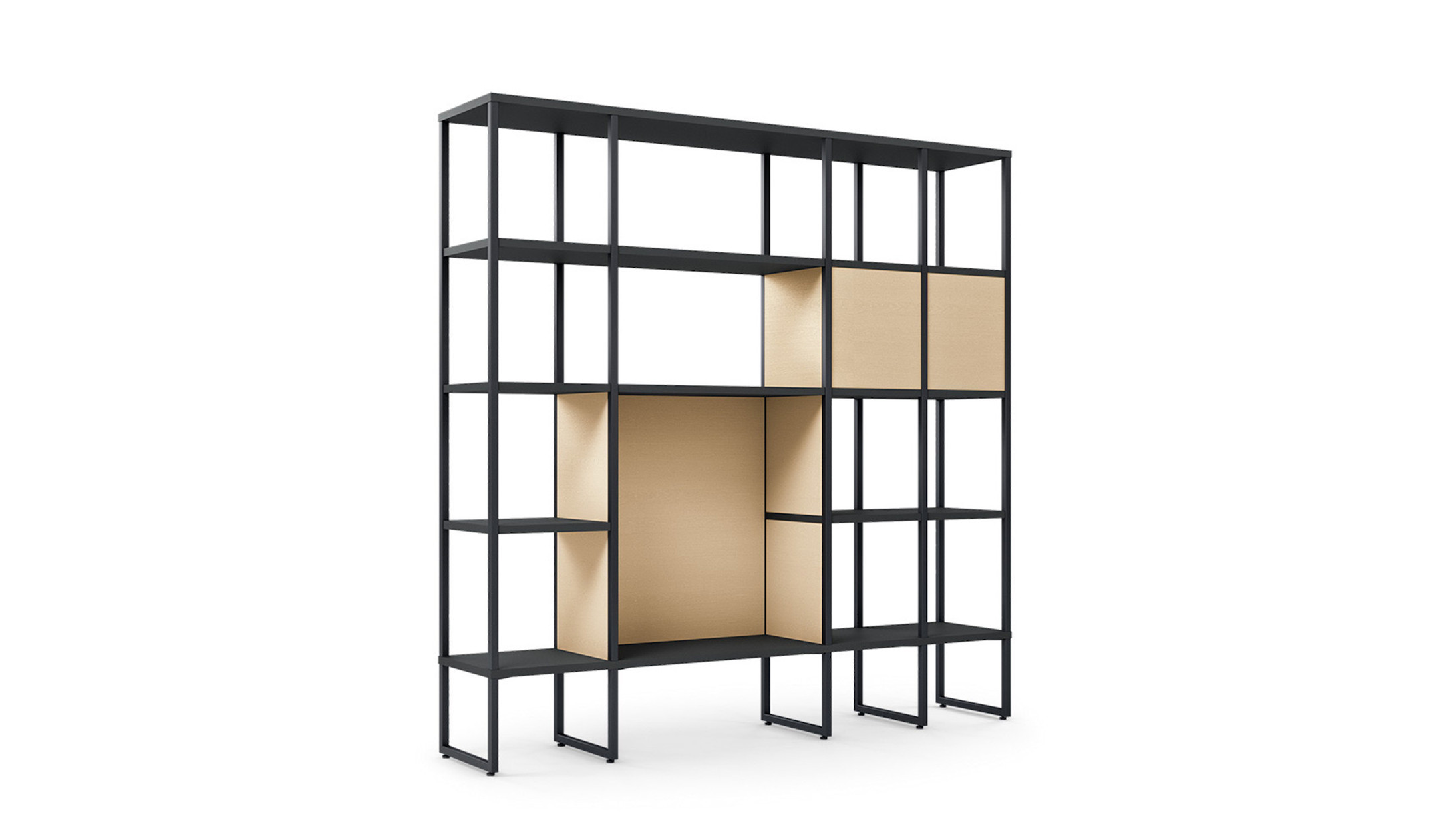 Sedus-se-matrix-Regalmodul-light-filigranes-Kufengestell-als-Raumteiler-mit-viel-Stauraum-fur-offene-Buros