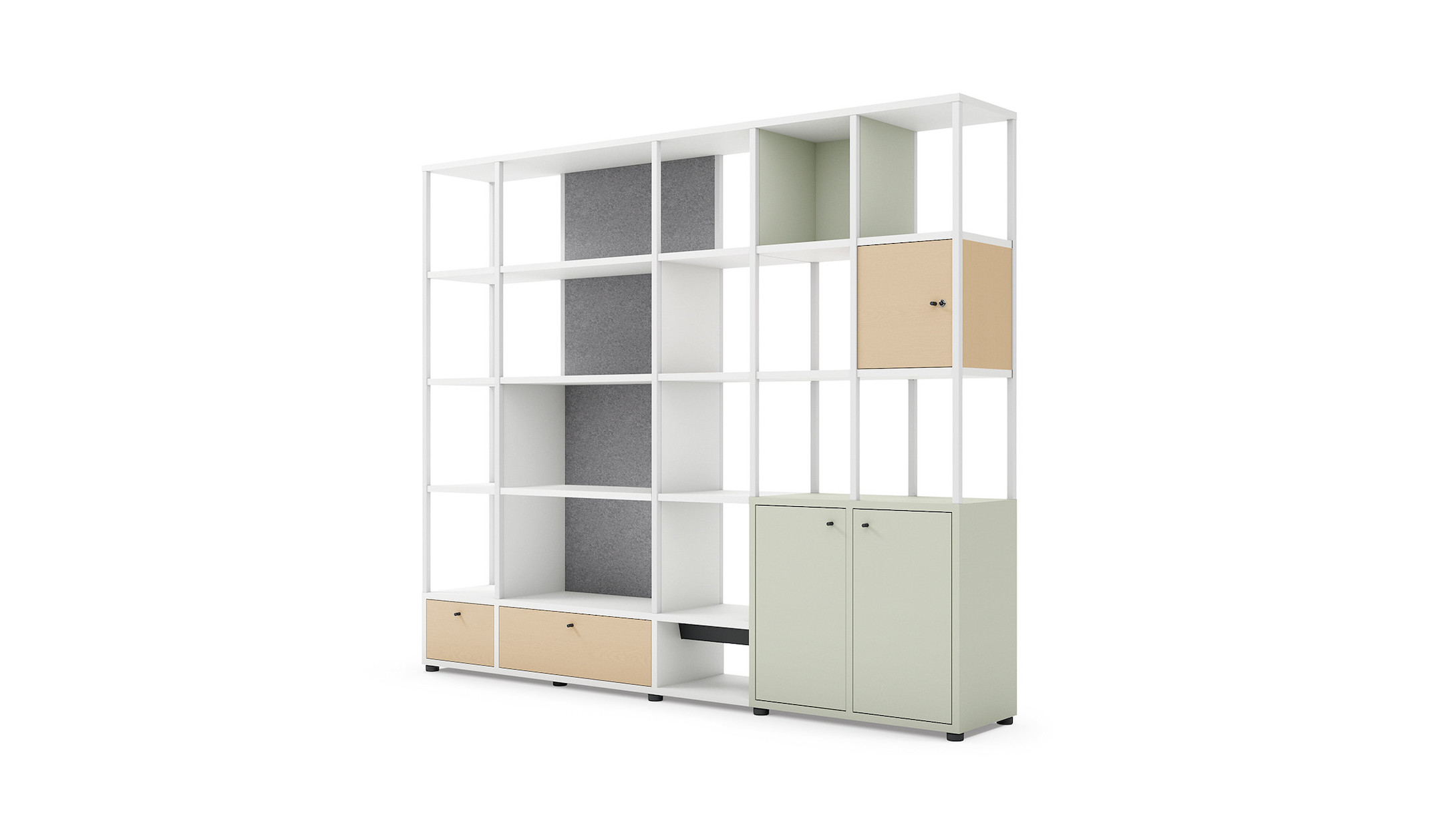 Sedus-se-matrix-Schrank-Regal-Modul-hybrider-Stauraum-mit-abschliessbarem-Unterschrank-und-Sichtschutz-fur-Open-Spaces