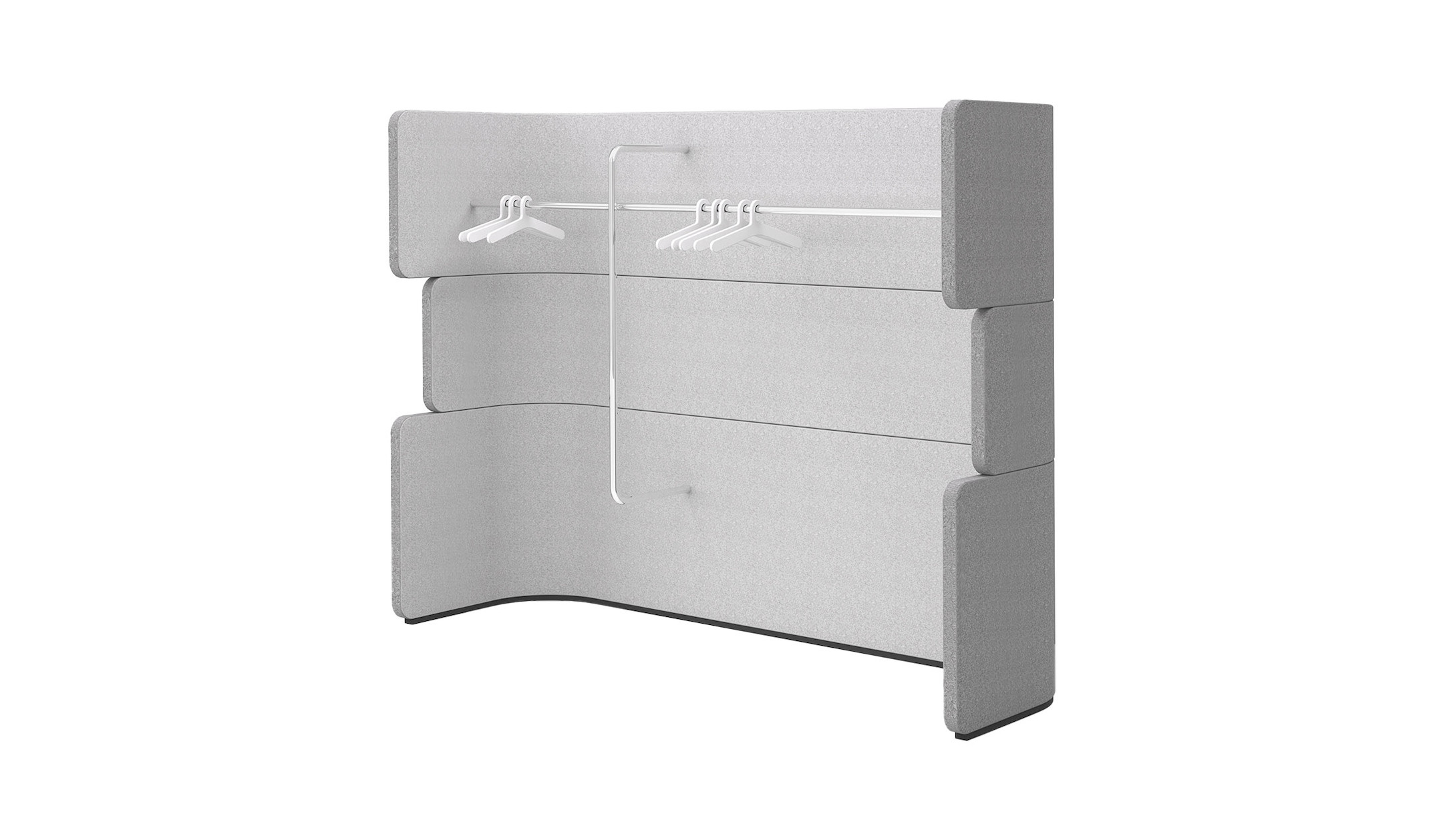 Bene-DOCKLANDS-Coat-Rack-Raum-Element-mit-integrierter-Kleiderstange