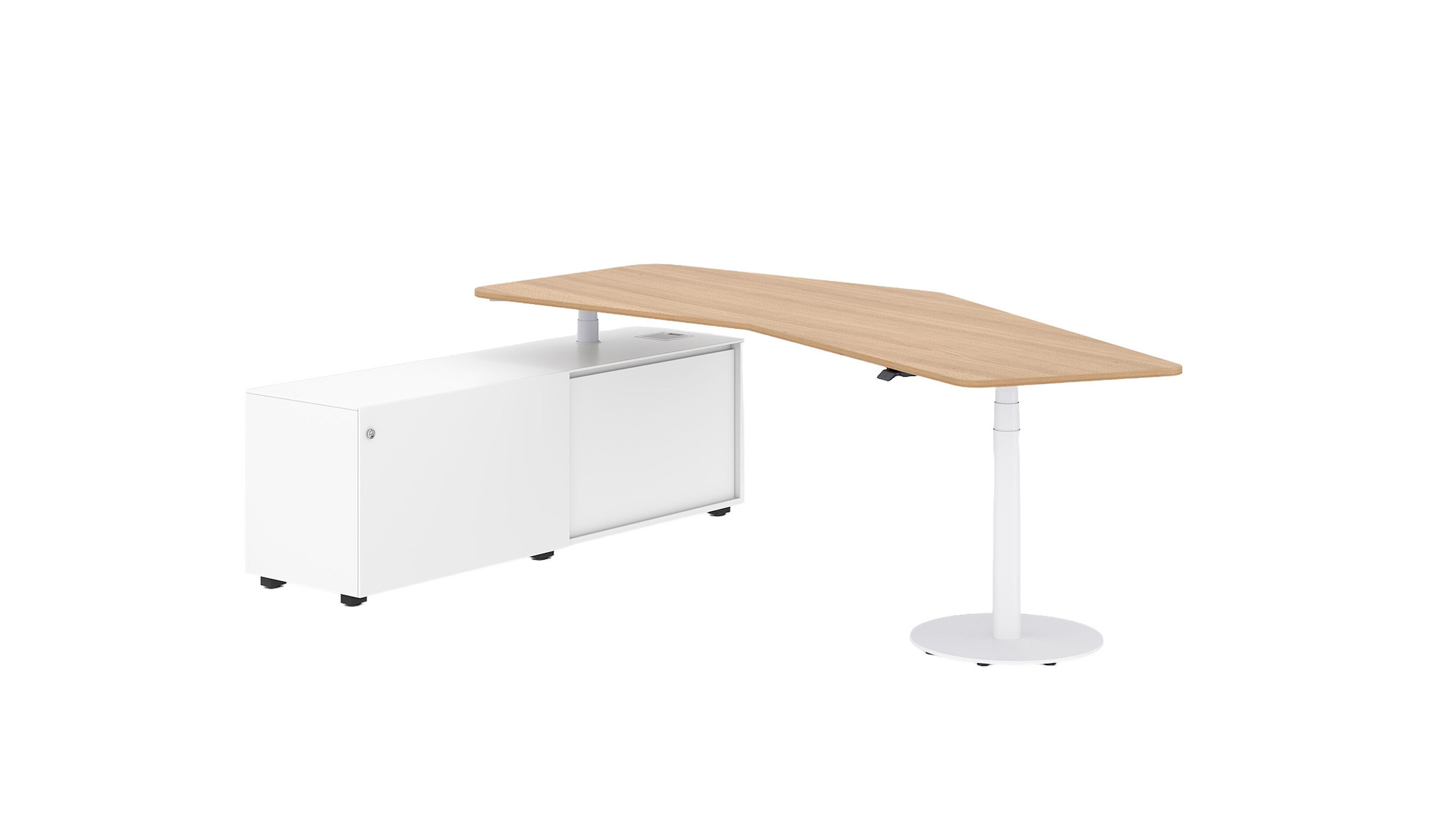 Bene-CONSULT-PURE-LIFT-W8-hohenverstellbares-Tischsystem-mit-praktischem-Stauraum