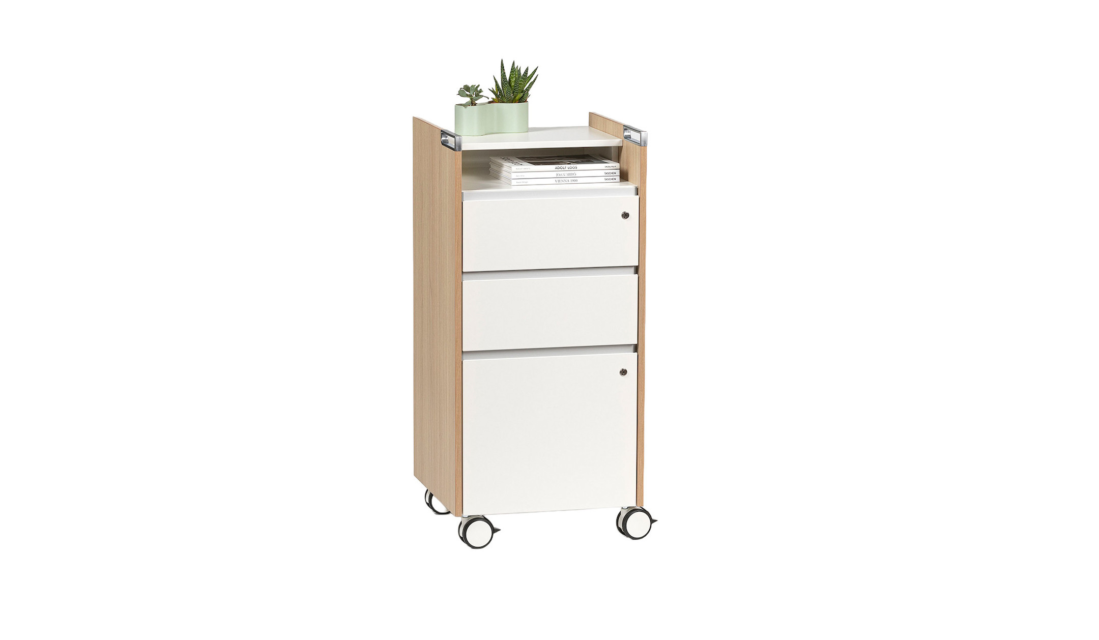 Bene-T-CADDY-Medium-Rollcontainer-mit-individuell-gestaltbarem-Stauraum