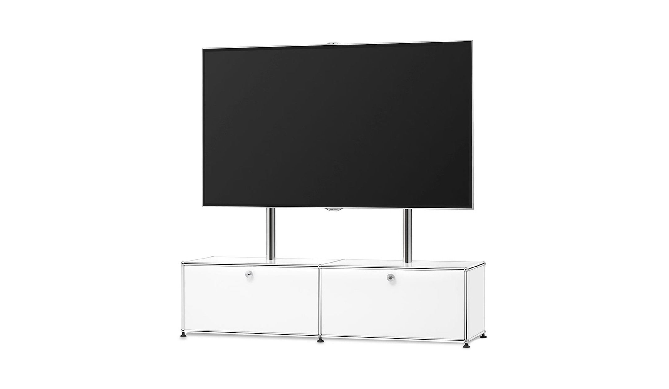 infoWERK-FM150-lowBOARD-mit-Halterung-fur-Displays-bis-86-Zoll-fur-elegante-Besprechungsraume