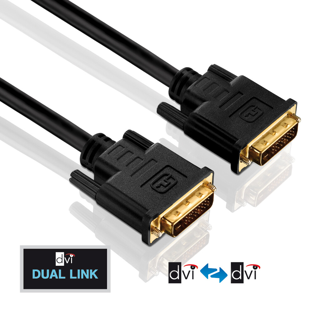 PureInstall PI4200 DVI Dual Link Kabel 2,0 m FullHD WQXGA 3D