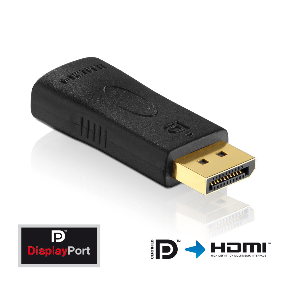 PureInstall PI150 DisplayPort Stecker/HDMI Buchse Adapter FullHD