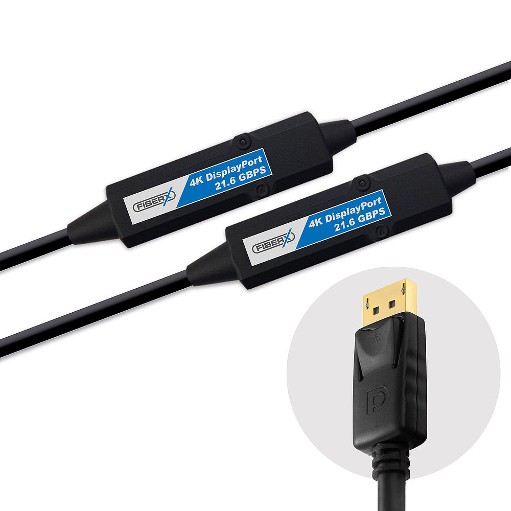 FX-I240-025 - DisplayPort / Glasfaser Kabel, 25m