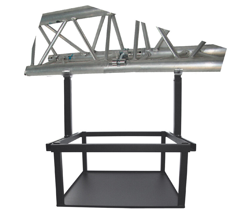 PeTa-plateau-voor-grote-projectoren-in-hoogte-verstelbaar-40-70cm-met-half-coupler-zwart