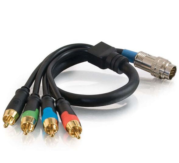 ® RCA Component Video + S/PDIF Digital Audio Flying Lead - 0.5m