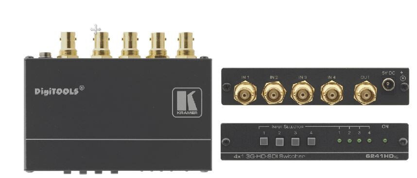 Kramer-4x1-Umschalter-fur-3G-HD-SDI