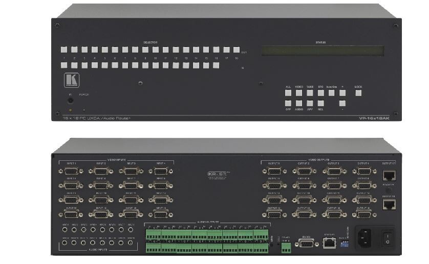 Kramer-VP-16x18AK-16x18-Matrixschalter-fur-Computergrafik-und-unsymmetrisches-Stereo-Audio