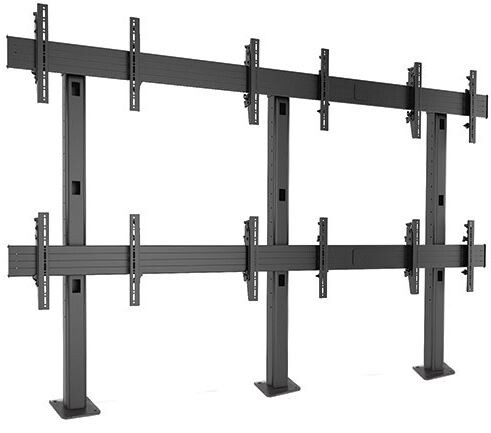 Chief-LBM3x2U-3x2-Videowall-Standhalterung-Querformat-Schwarz-42-bis-46