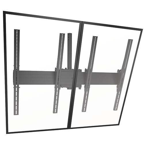 Chief-LCM2x1UP-2x1-neigbare-Videowall-Deckenhalterungssystem-Hochformat-Schwarz-40-bis-55
