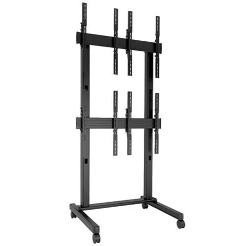 Chief-LVM2X2UP-2x2-Videowandwagen-Hochformat-Schwarz-42-bis-50