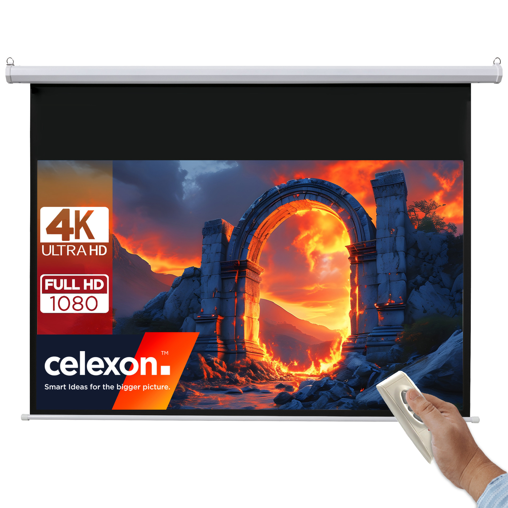 celexon-gemotoriseerd-basisscherm-90-200x113-cm-16-9-elektrisch-Full-HD-4K-projectiescherm-voor-thuisbioscoop-of-kantoorpresentaties-geschikt-voor-plafondmontage-of-wandmontage-incl-afstandsbediening
