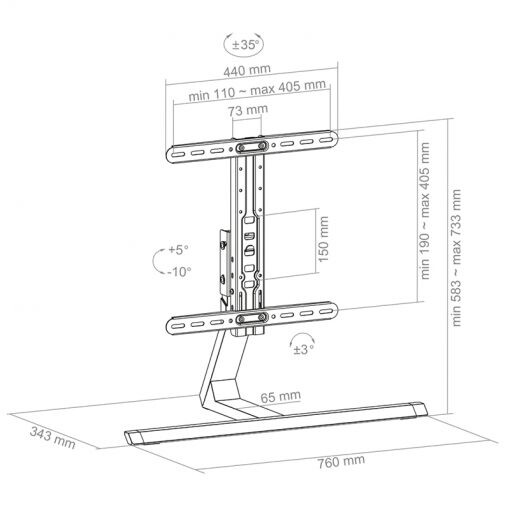 Hagor-HA-Tablestand-tafelstandaard-systeem-displays-32-55-in-hoogte-verstelbaar-max-VESA-400x400-belasting-40-kg