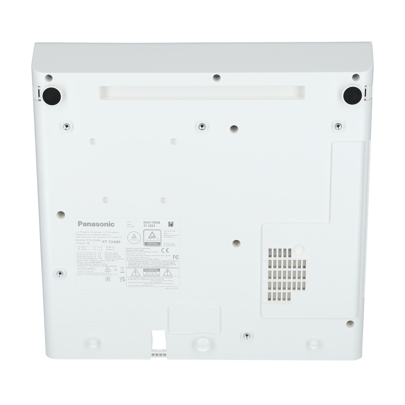 Panasonic-PT-TX440-Beamer-mit-3800-Lumen-und-Kurzdistanzprojektion-fur-Prasentationsraume-Demoware-Platin