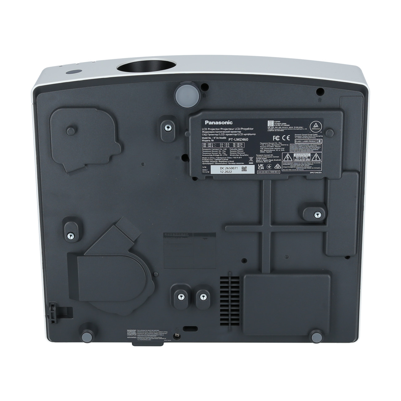 Panasonic-PT-LMZ460EJ-Beamer-mit-4600-Lumen-WUXGA-Auflosung-und-kompakter-Bauweise-fur-Besprechungsraume-Demoware-Platin
