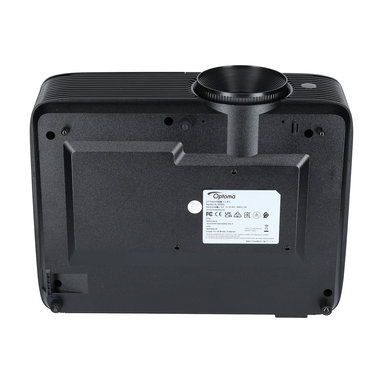 Optoma-W400LVe-Beamer-mit-satten-Farben-4000-Lumen-und-wartungsarmen-Funktionen-fur-professionelle-Prasentationen-Demoware-Gold