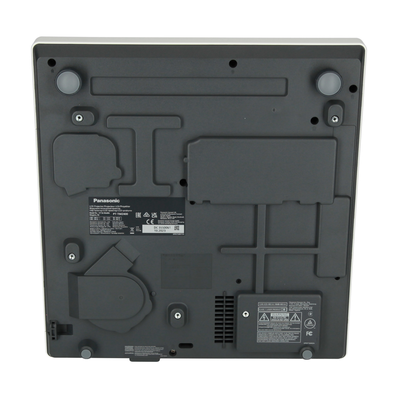 Panasonic-PT-TMZ400EJ-Kurzdistanz-Beamer-mit-4000-Lumen-und-WUXGA-Auflosung-fur-effiziente-Nutzung-in-Bildung-und-Business-Demoware-Platin