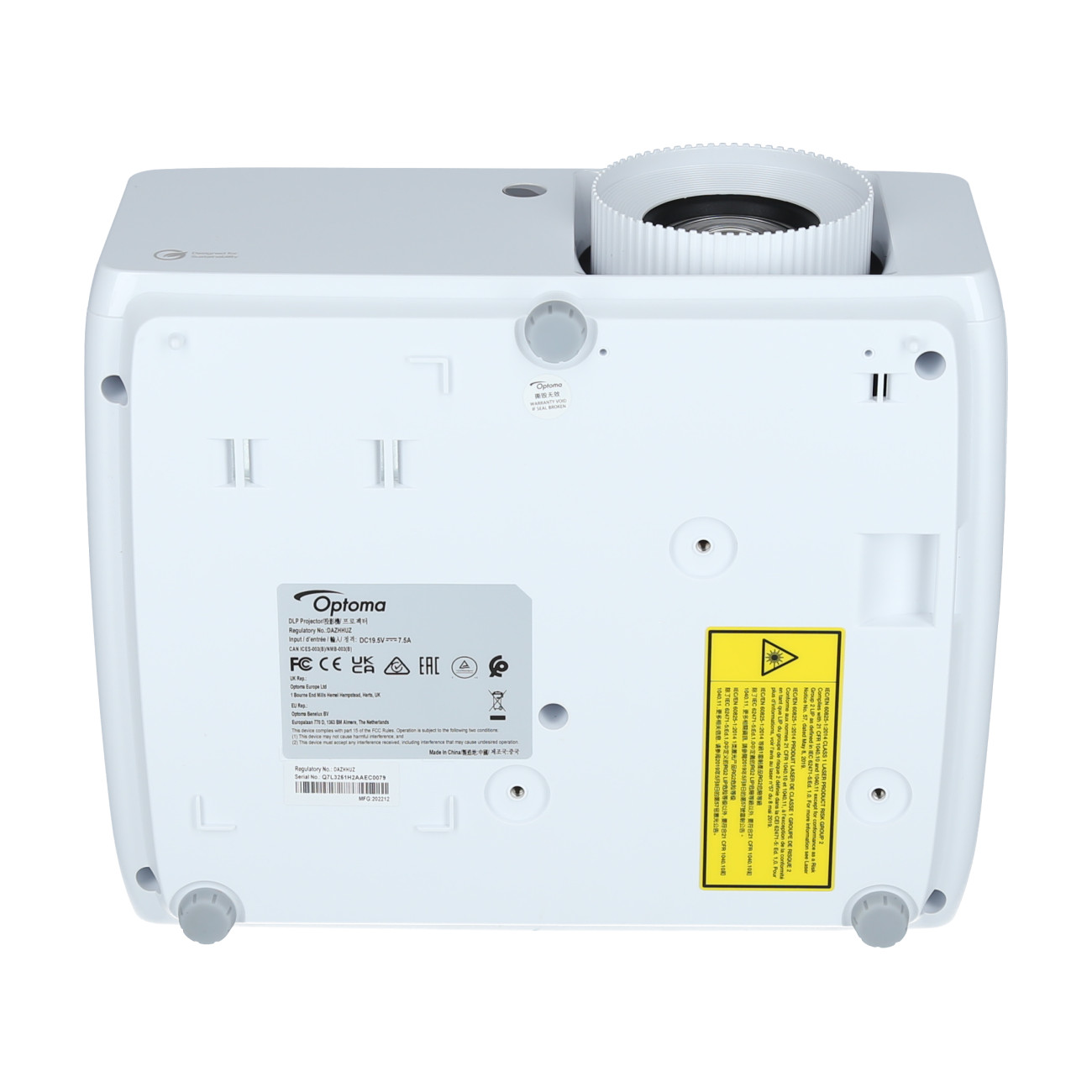 Optoma-ZH450-Full-HD-Beamer-mit-4500-Lumen-und-umweltfreundlichem-Design-fur-professionelle-Prasentationen-Demoware-Silber