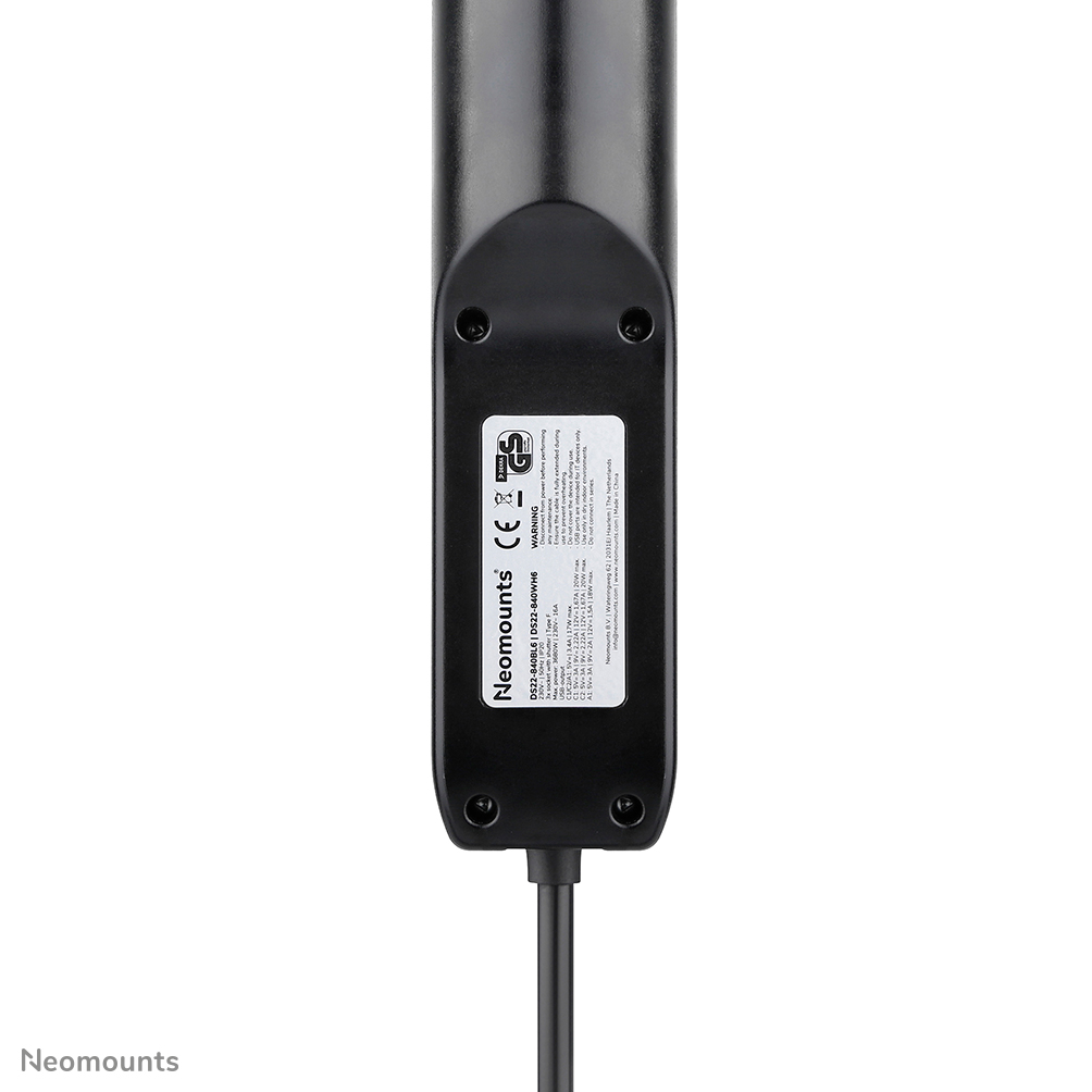 Neomounts-DS22-840BL6-Stekkerdoos-voor-op-het-bureau-met-klem-en-USB-C-en-USB-A-poorten-zwart