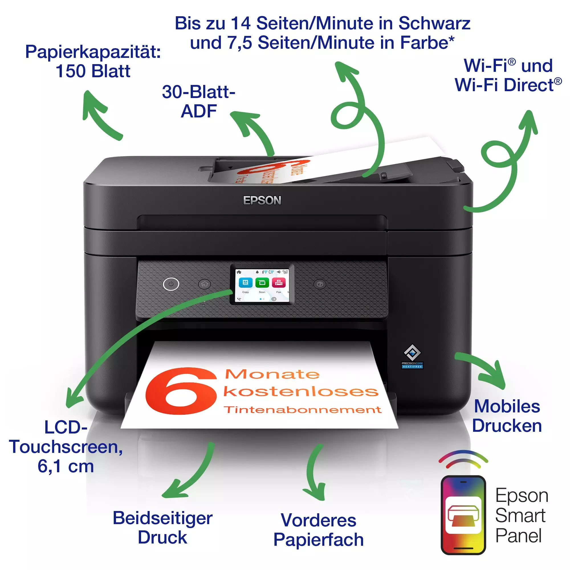 Epson-WorkForce-WF-2960DWF-A4-kabelloser-Multifunktionstintenstrahldrucker