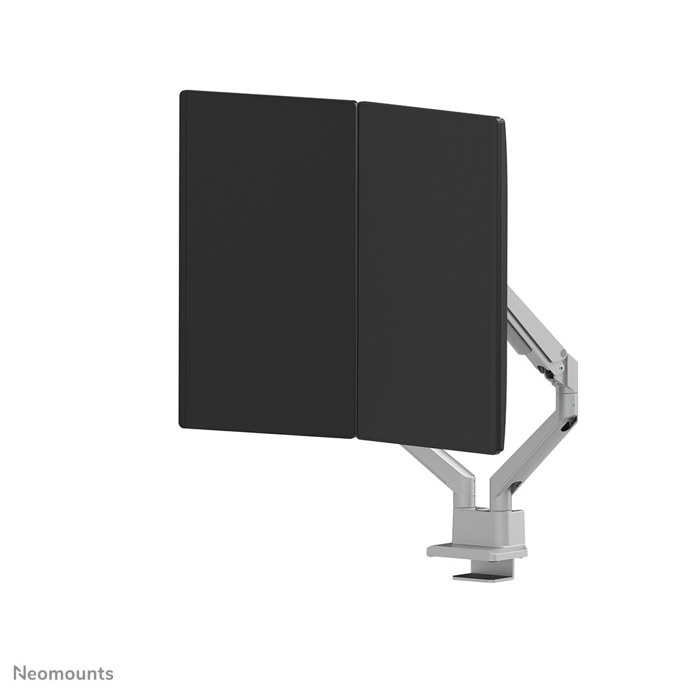 Neomounts-DS70-250SL2-monitorarm-voor-twee-monitoren-tot-32-inch-zilverkleurig