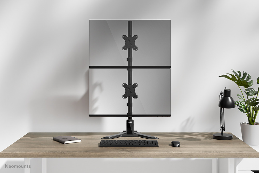 Neomounts-DS45-600BL2V-Monitorstander-fur-zwei-Bildschirme-bis-32-Zoll
