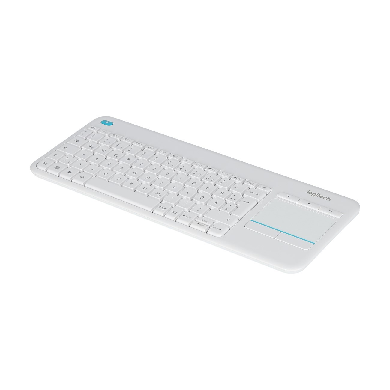 LOGITECH Wireless Keyboard K400 Touch Plus White (DE)