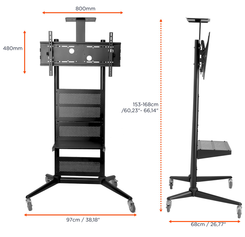 Celexon-Economy-hoogte-verstelbare-Display-Rolwagen-Adjust-3270M