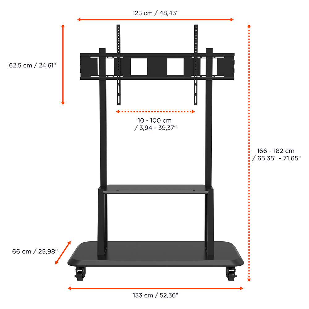 Celexon-Professional-hoogte-verstelbare-Display-Rolwagen-Adjust-55120MP