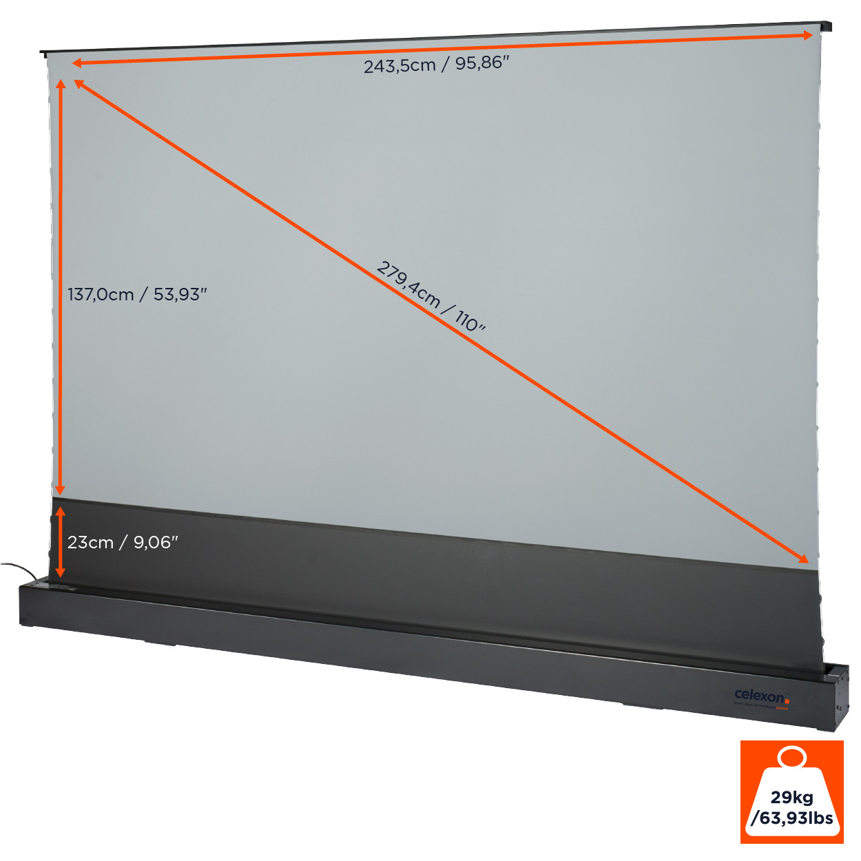 celexon-CLR-HomeCinema-UST-elektrisch-vloer-projectiescherm-110-243-x-137cm-zwart