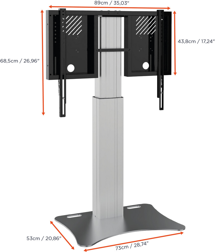 Celexon-Expert-elektrisch-hoogteverstelbare-Display-standaard-Adjust-4275PS-50cm