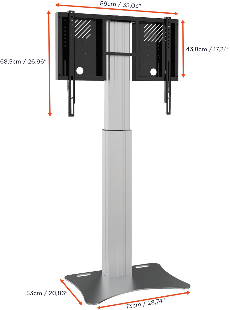 Celexon-Expert-elektrisch-hoogteverstelbare-Display-standaard-Adjust-4286PS-70cm