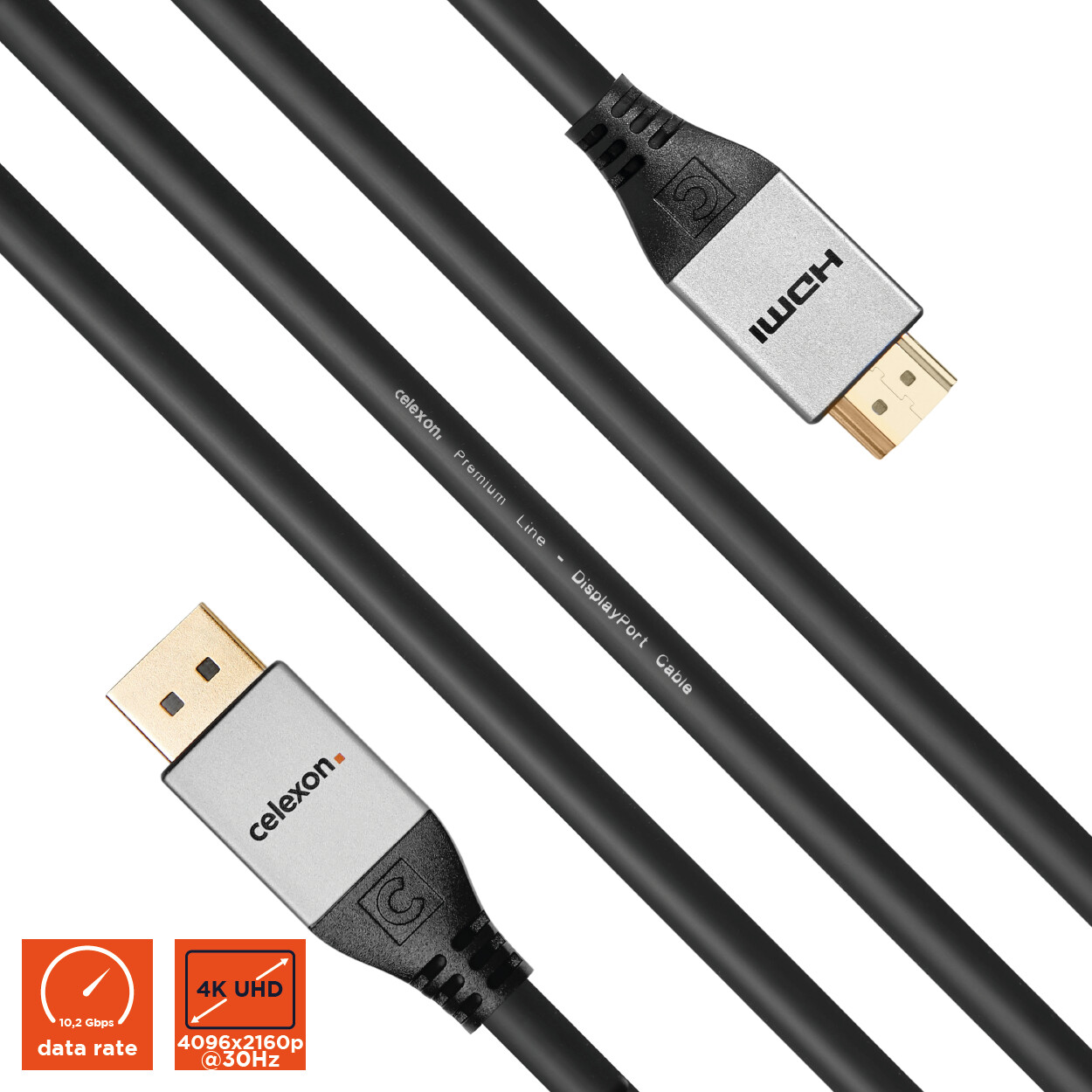 celexon-DisplayPort-naar-HDMI-kabel-4K-1-0m-Professional