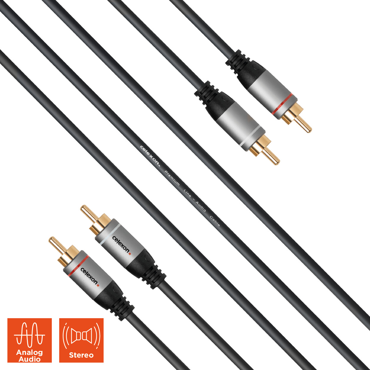 celexon-2x-Cinch-Stereo-Audiokabel-5-0m-Professional-Line