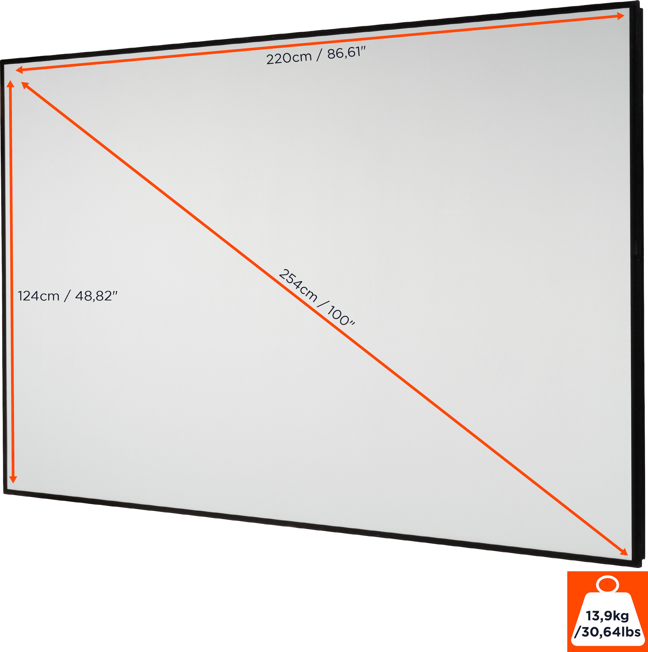 celexon-HomeCinema-hoog-Contrast-Frame-Scherm-220-x-124-cm-100-Dynamic-Slate-ALR