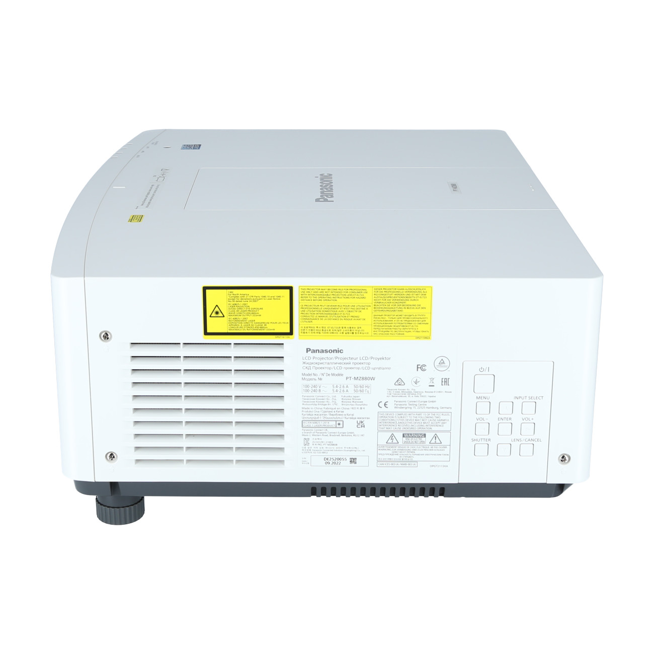 Panasonic-PT-MZ880-incl-Standardobjektief-wit