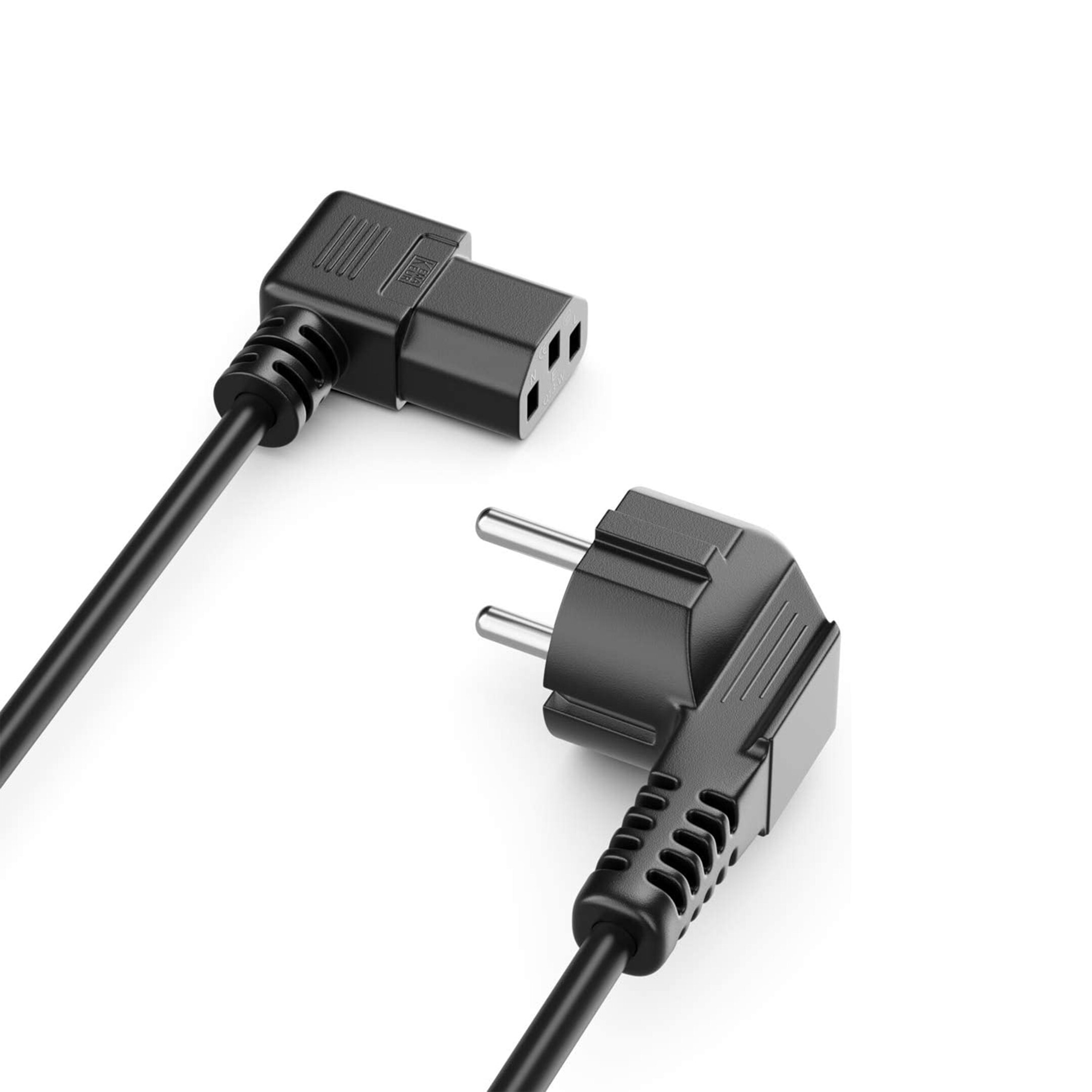 Purelink-IQ-NK2000-020R-Netzkabel-2m-Schutzkontakt-Stecker-90-auf-IEC-Buchse-C13-90