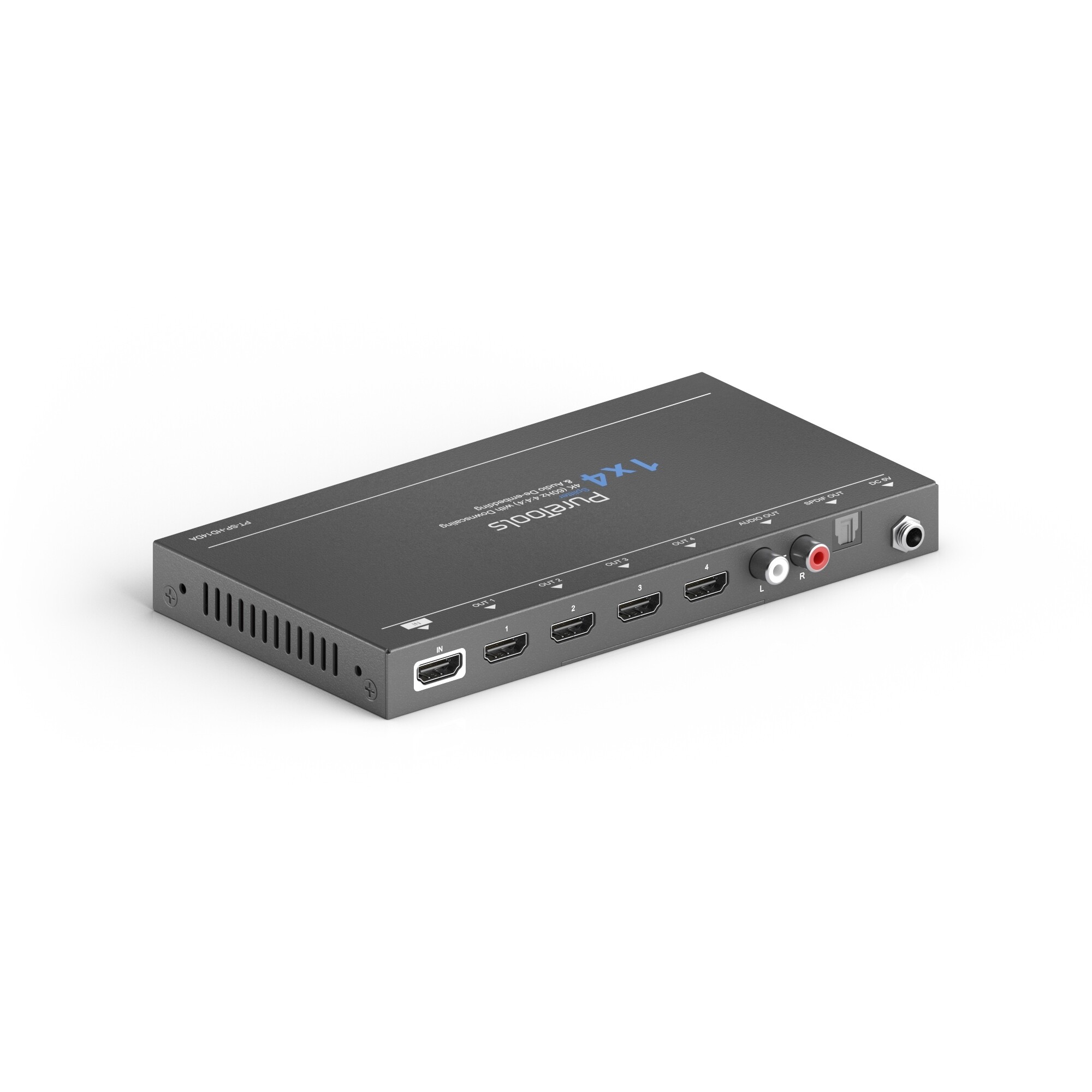 Purelink-PT-SP-HD14DA-HDMI-Splitter-1x4-mit-Audioauskopplung-schwarz