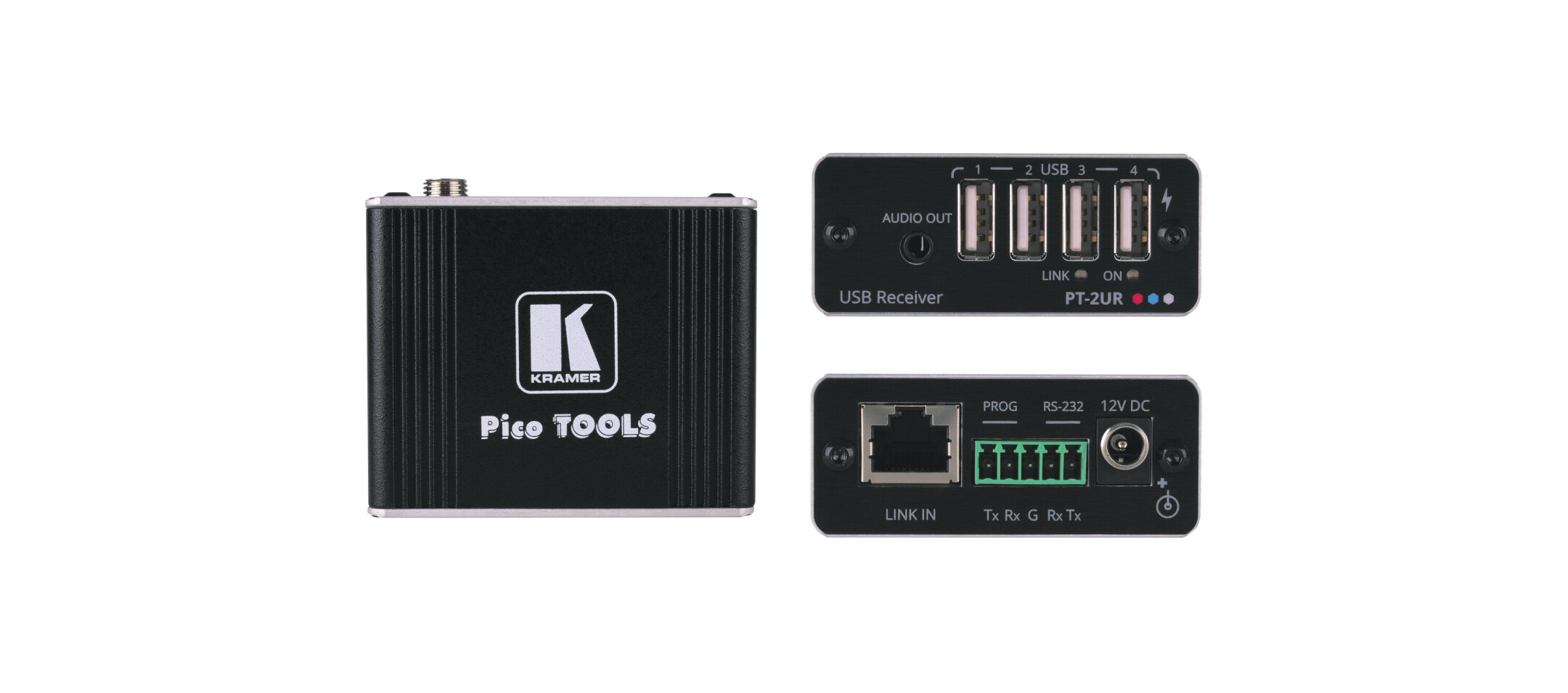 Kramer-PT-2UT-R-KIT-USB-2-0-PoC-Extender-Kit-mit-erweiterter-Reichweite-uber-CAT-Kabel