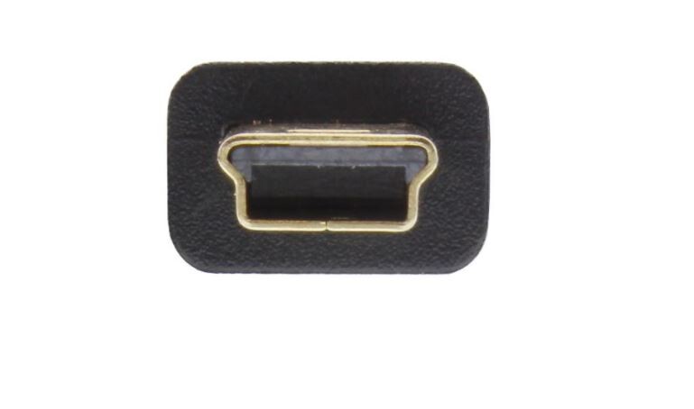InLine-R-USB-2-0-Flachkabel-USB-A-Stecker-an-Mini-B-Stecker-5pol-schwarz-5m