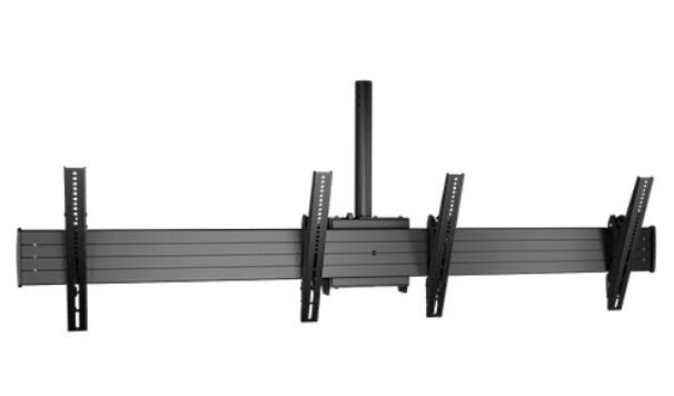 Chief-LCM2X1U-2x1-kantelbaar-videomuur-plafondmontagesysteem-liggend-zwart-40-tot-55